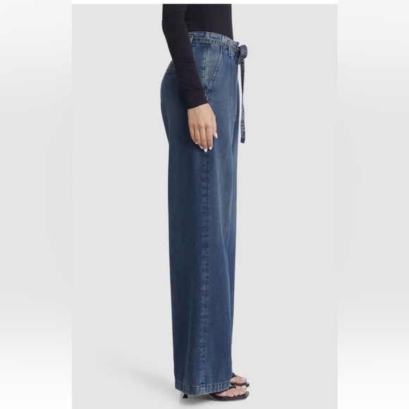 AG Los Angeles Wide Leg High Rise Denim Jeans NWT - Picture 5 of 7